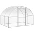 Gallinero de exterior de acero galvanizado 3x6x2