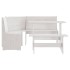 Juego de comedor REINE 3 pzas madera maciza de pino