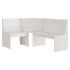 Juego de comedor REINE 3 pzas madera maciza de pino