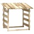 Pérgolas con techo 2 uds madera pino impregnada 100x90x100