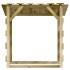Pérgolas con techo 2 uds madera pino impregnada 100x90x100