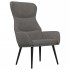 Sillón de relax con reposapiés tela gris