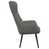 Sillón de relax con reposapiés tela gris
