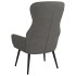 Sillón de relax con reposapiés tela gris