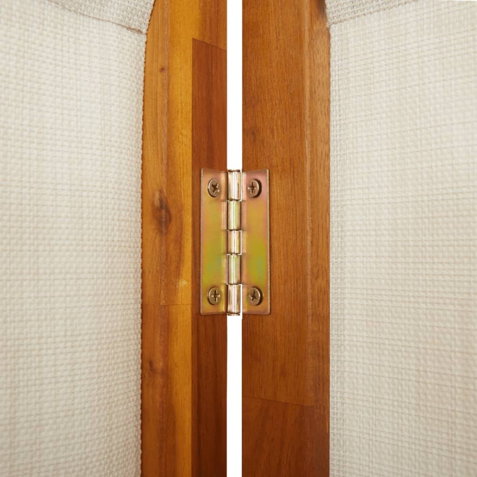 Biombo divisor de 6 paneles gris claro 420x180