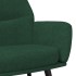 Sillón de relax con reposapiés tela verde