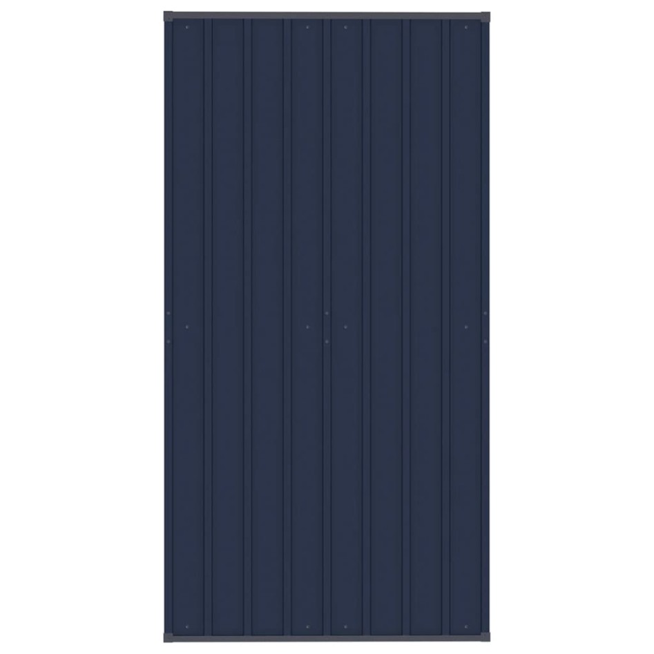 Perrera de exterior con techo de acero 1,84