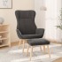 Sillón de relax con taburete tela gris