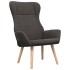 Sillón de relax con taburete tela gris