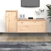 Muebles para TV 2 piezas madera maciza de pino