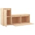 Muebles para TV 2 piezas madera maciza de
