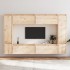 Muebles para TV 8 piezas madera maciza de
