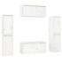 Muebles para TV 6 piezas madera maciza de pino