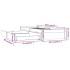 Estructura de cama individual con cajones blanco 90x190