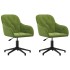 Sillas de comedor giratorias 2 unidades terciopelo verde