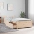 Estructura de cama individual con cajones 75x190