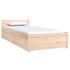 Estructura de cama individual con cajones 75x190