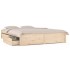 Estructura de cama con cajones 140x190