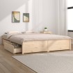 Cama con cajones sin colchón 120x200 cm