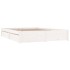 Estructura de cama con cajones doble blanco 135x190