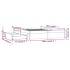 Estructura de cama con cajones doble blanco 135x190