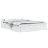 Estructura de cama con cajones blanco 140x200