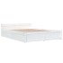 Estructura de cama con cajones blanco 140x200