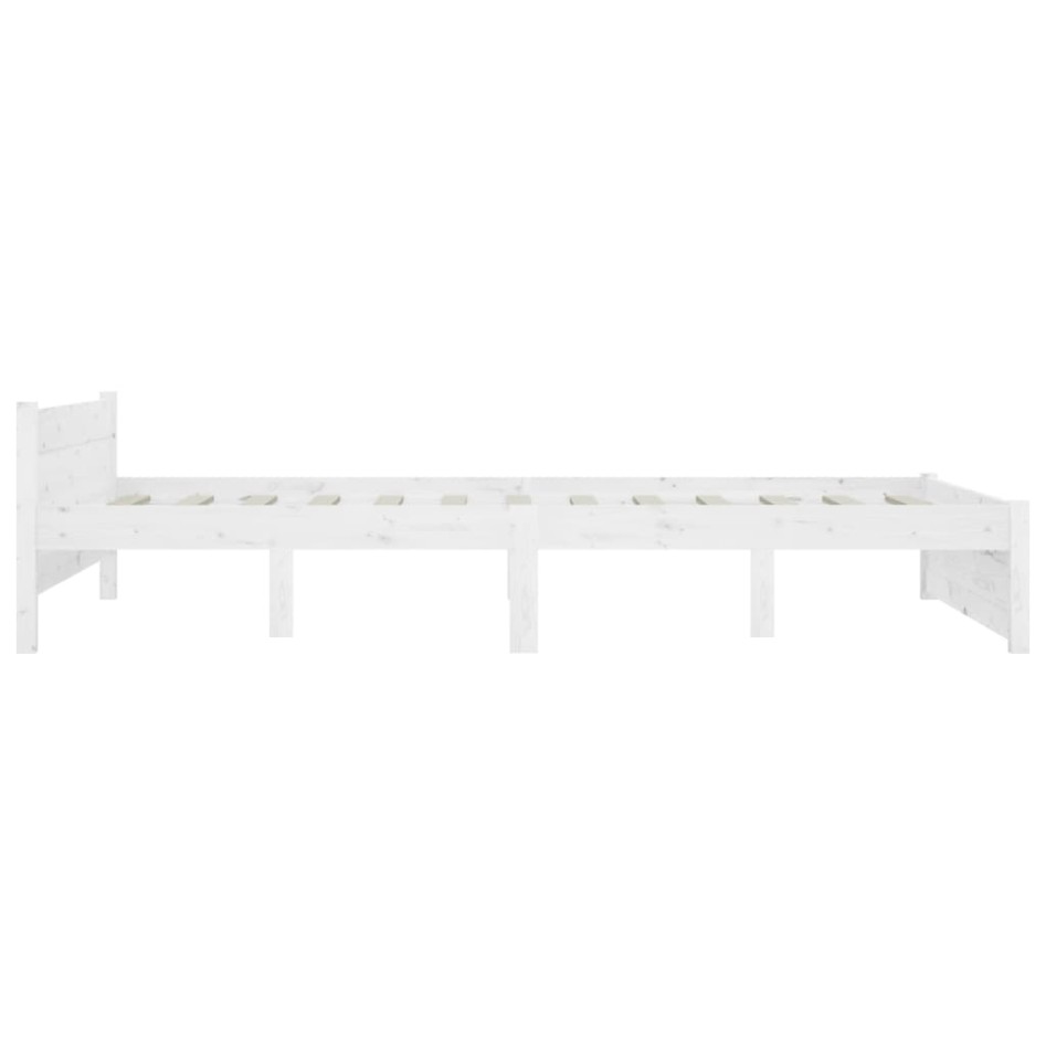 Estructura de cama con cajones blanco 140x200