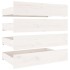 Estructura de cama con cajones blanco 140x200