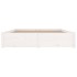Estructura de cama con cajones blanco 200x200