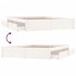 Estructura de cama con cajones blanco 200x200