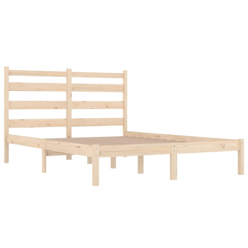 Estructura de cama madera maciza de pino 120x190