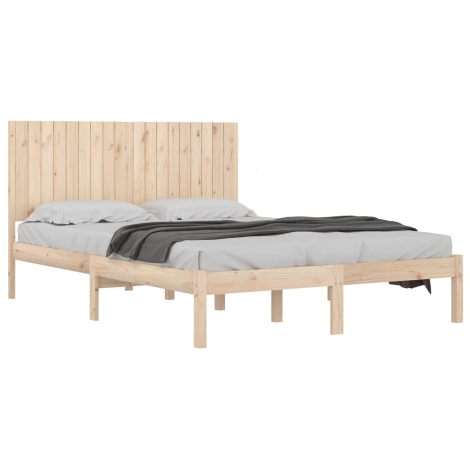 Estructura de cama madera maciza 180x200