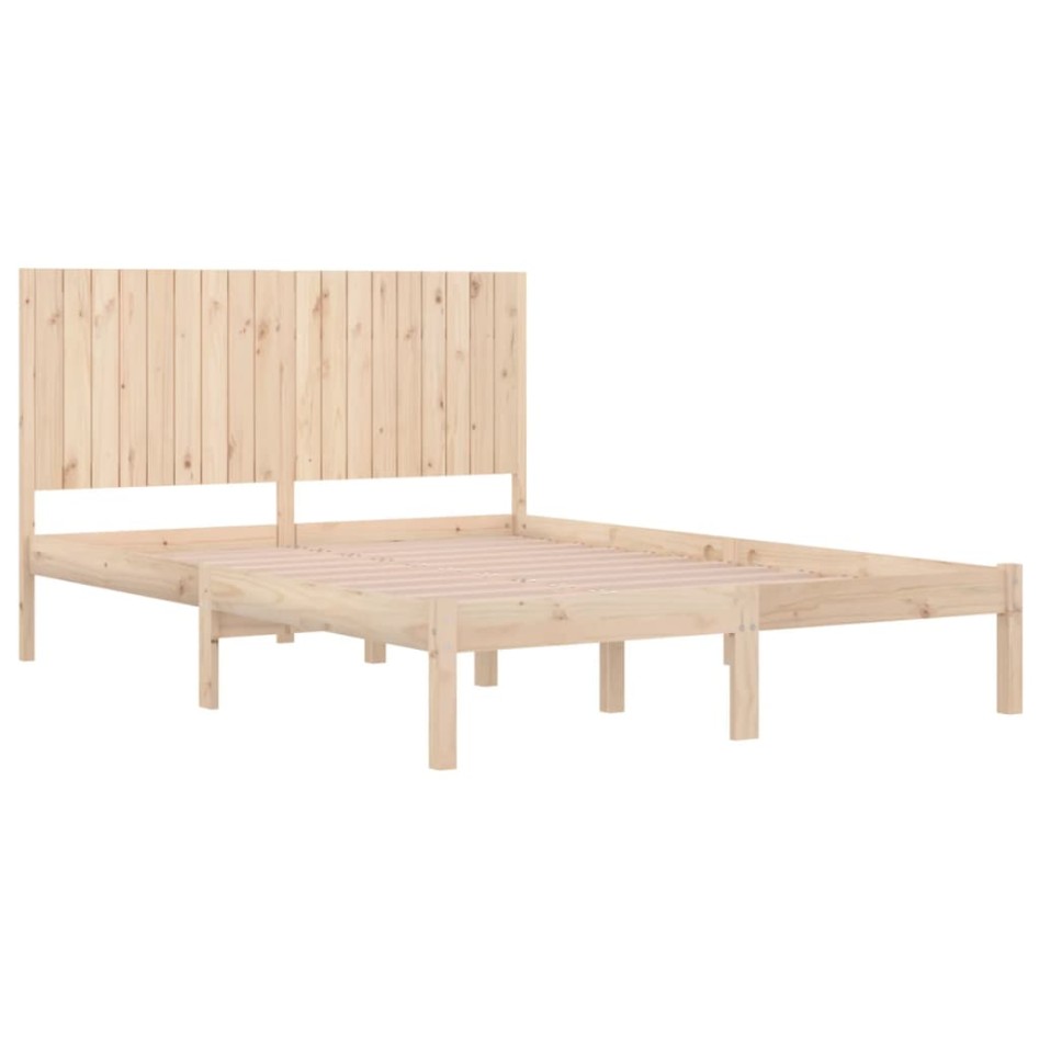 Estructura de cama madera maciza 180x200
