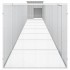 Gallinero de acero galvanizado gris 900x91x100
