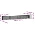 Gallinero de acero galvanizado gris 900x91x100