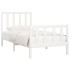 Estructura de cama madera maciza de pino blanco 100x200