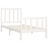 Estructura de cama madera maciza de pino blanco 100x200