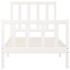 Estructura de cama madera maciza de pino blanco 100x200