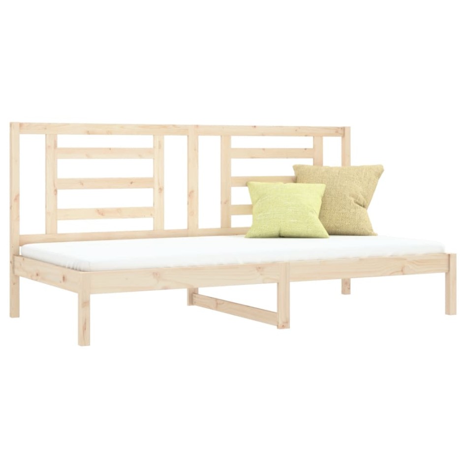 Sofá cama sin colchón madera maciza de pino 80x200