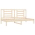 Sofá cama sin colchón madera maciza de pino 80x200