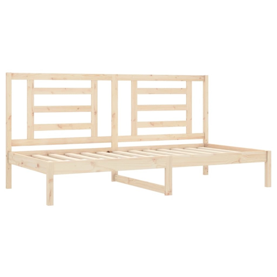 Sofá cama sin colchón madera maciza de pino 80x200