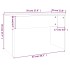 Juego de tocador color gris Sonoma 86,5x35x136