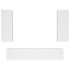 Set de muebles para TV 4 piezas madera contrachapada
