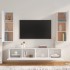 Set de muebles para TV 4 piezas madera contrachapada
