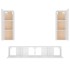 Set de muebles para TV 4 piezas madera contrachapada