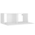 Set de muebles para TV 4 piezas madera contrachapada