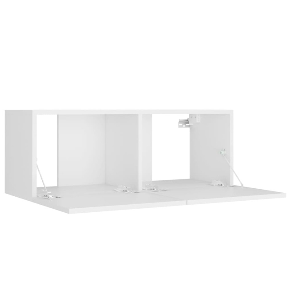 Set de muebles para TV 4 piezas madera contrachapada