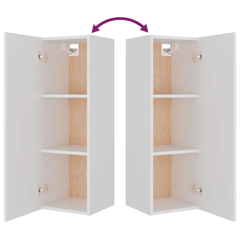 Set de muebles para TV 4 piezas madera contrachapada