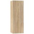 Set de muebles para TV 5 pzas madera contrachapada roble